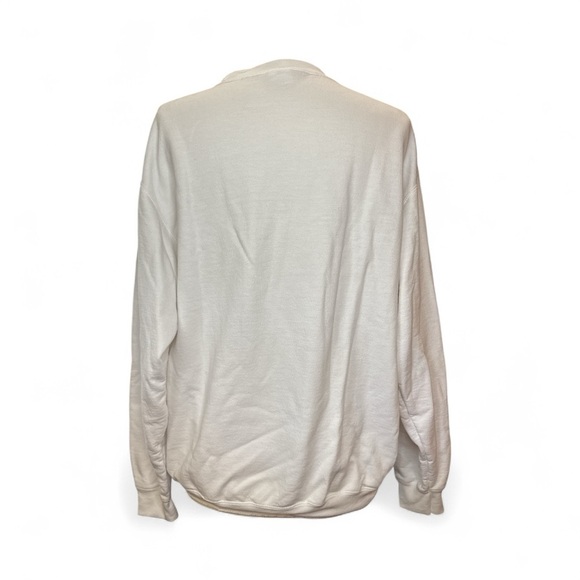 Festive White Graphic Sweatshirt - Picture 3 of 4